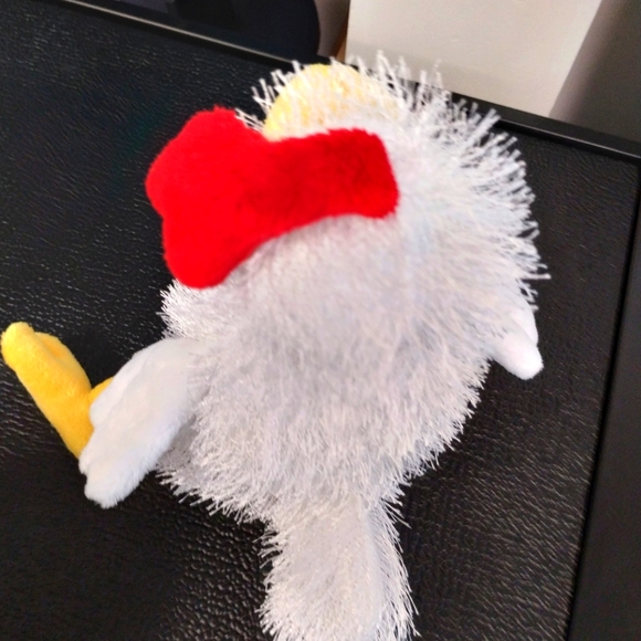 ✓Ganz Fuzzy White Chicken 12" Stuffed Animal - Picture 7 of 12